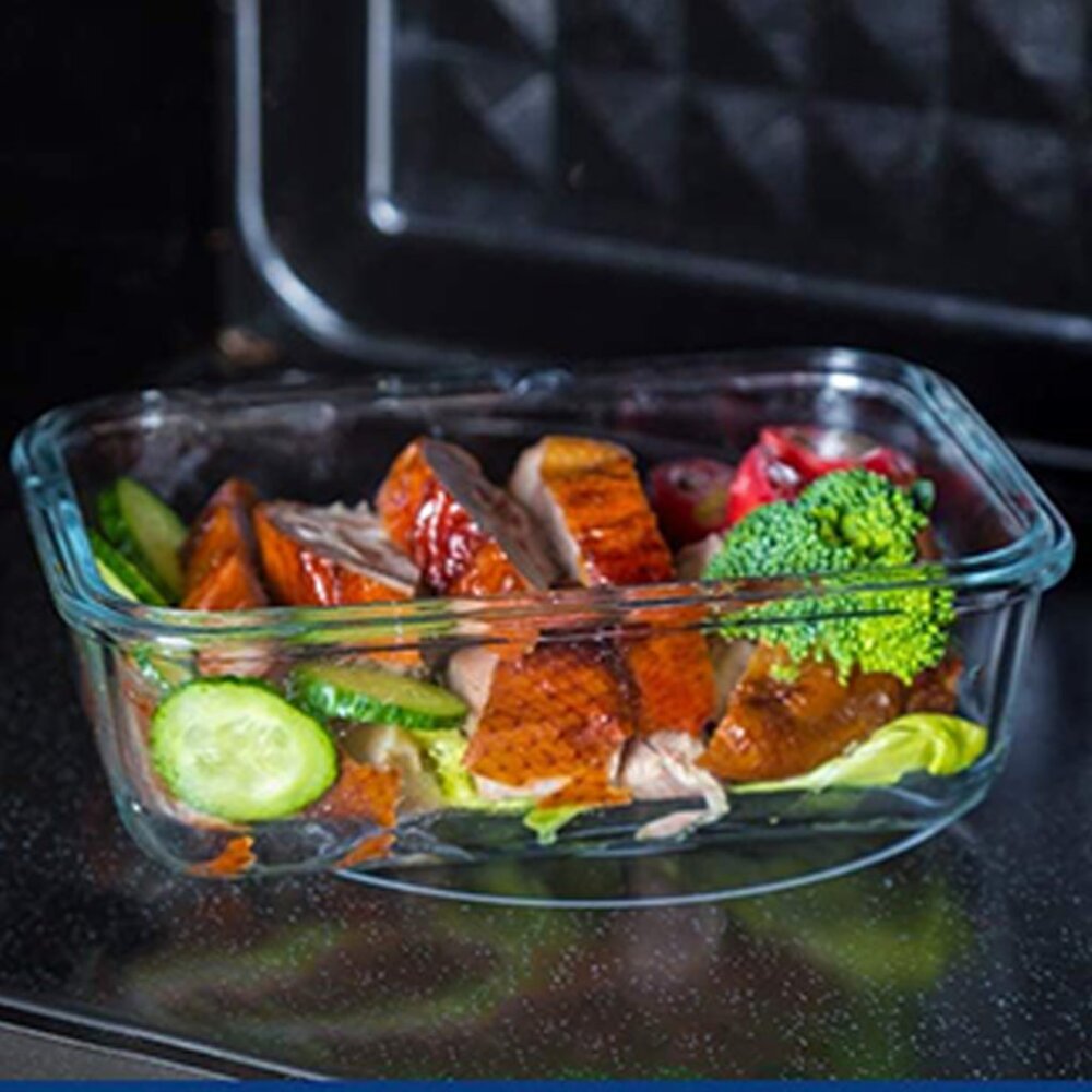 Bayco Set of 6 Meal Prep Glass Containers NEW - Picture 8 of 10